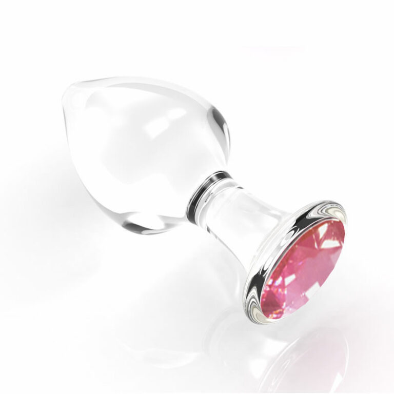 Steklen-analni-cep-z-diamantom-glass-butt-plug_3 Steklen analni čep z diamantom