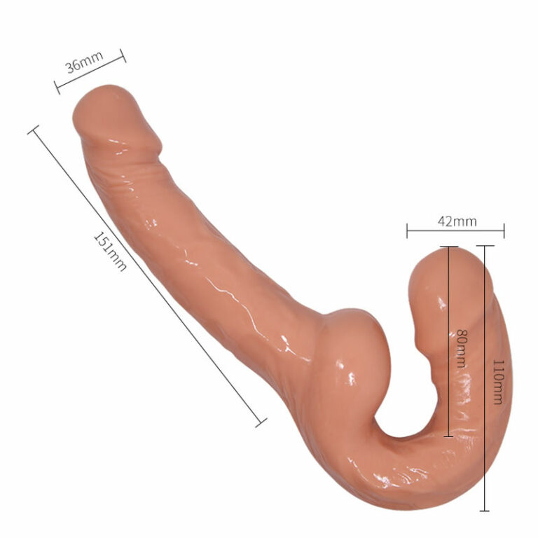 Strapless strap on dvojni dildo