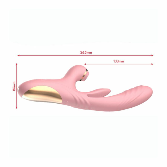 Suction-and-licking-rabbit-vibrator-Daphne_3 Rabbit vibrator z zračno stimulacijo Daphne