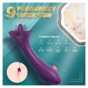 Tara 2 v 1 licking vibrator