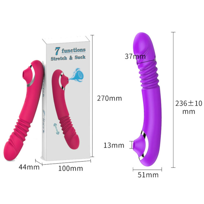 Vibrator-z-zračno-stimulacijo-thruster-7-function-red_5 Thrusting and suction vibrator