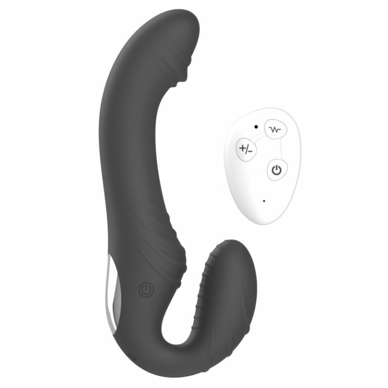 roma-double-dildo-strap-on-vibrator-remote-controlled_3 Roma vibracijski Strapless strap-on z daljincem