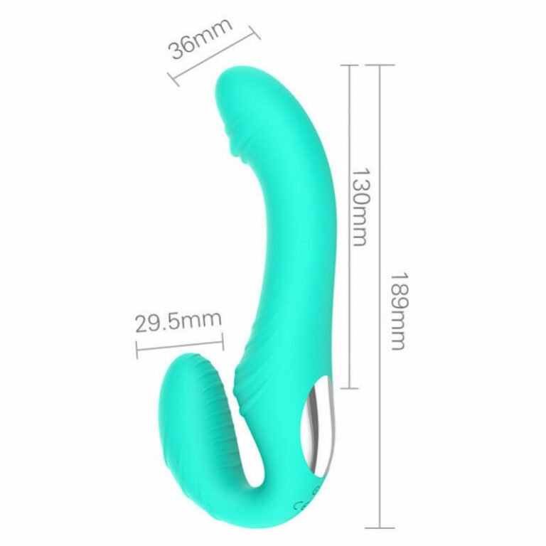 roma-double-dildo-strap-on-vibrator-remote-controlled_4 Roma vibracijski Strapless strap-on z daljincem