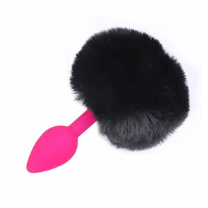 Silikonski analni čep s cofom srednji