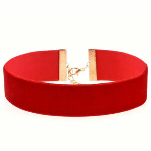 Red velvet choker