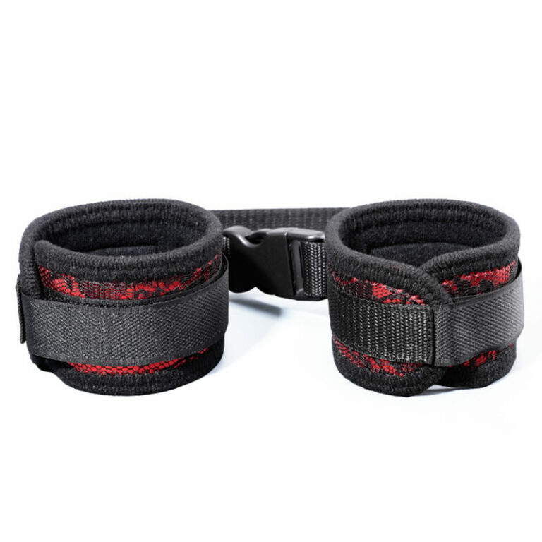 Mini-bondage-kit-lisice-maska-bic-butt-plug_4 4-delni bondage set črno-rdeč