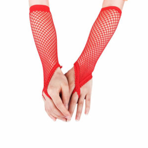 Mrežaste rokavice Finger Hook rdeče