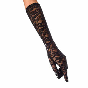 Rokavice iz čipke črne