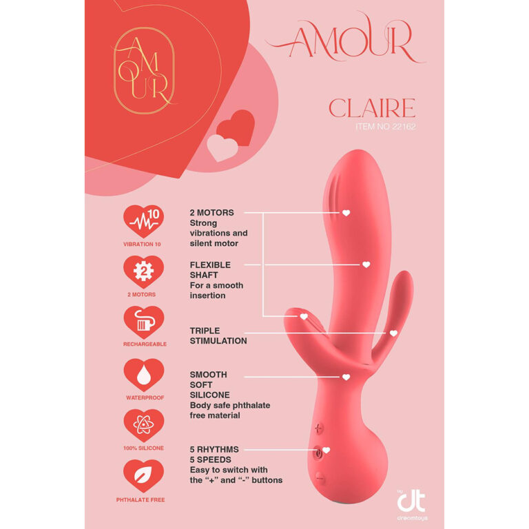 Amour-Tripple-pleasure-vibe-Claire_3 Amour Triple pleasure vibrator Claire