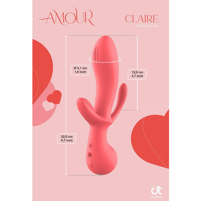 Amour-Tripple-pleasure-vibe-Claire_4 Amour Triple pleasure vibrator Claire