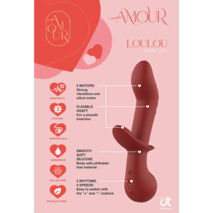 Amour Flexible G-spot duo vibrator Loulou