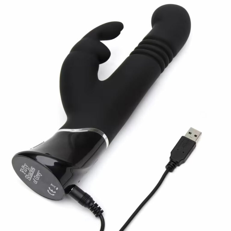 Fifty Shades of Grey Greedy girl Thrusting G-Spot Rabbit Vibrator polnjenje