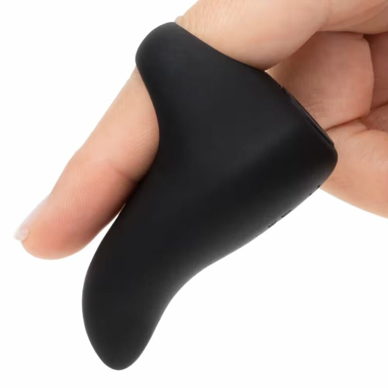 Fifty Shades of Grey Sensation Finger vibrator on a finger