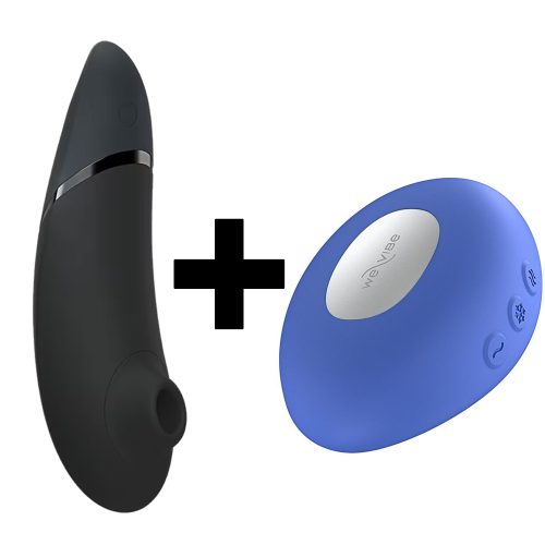 Womanizer Next črn in We-Vibe Temp moder