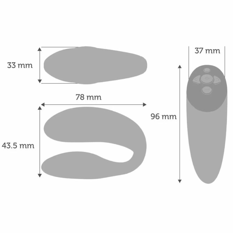 We-Vibe Chorus oranžen dimenzije