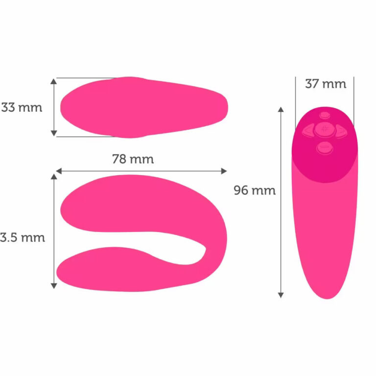 We-Vibe-Coules-vibrator-Chorus-pink_12 We-Vibe Chorus roza dimenzije