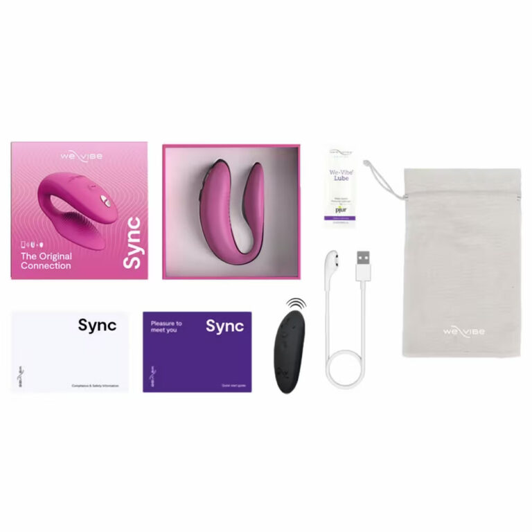 We-Vibe-Couples-vibrator-Sync-2-pink_8 Sync 2 roza - kaj je v škatli