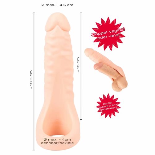 Dimenzije Penis za dvojno penetracijo Double fucker