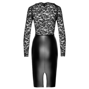 Lolita-erotic-shop-Noir-handmade-obleka-s-cipkastim-topom-z-dolgimi-rokavi_4 Noir obleka s čipkastim topom z dolgimi rokavi