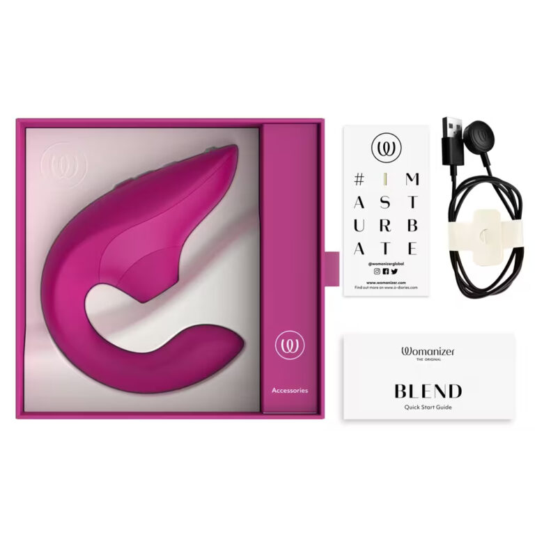 Lolita-erotic-shop-Womanizer-Blend-dark-pink_4 Womanizer Blend kombinirani pulzator temno roza