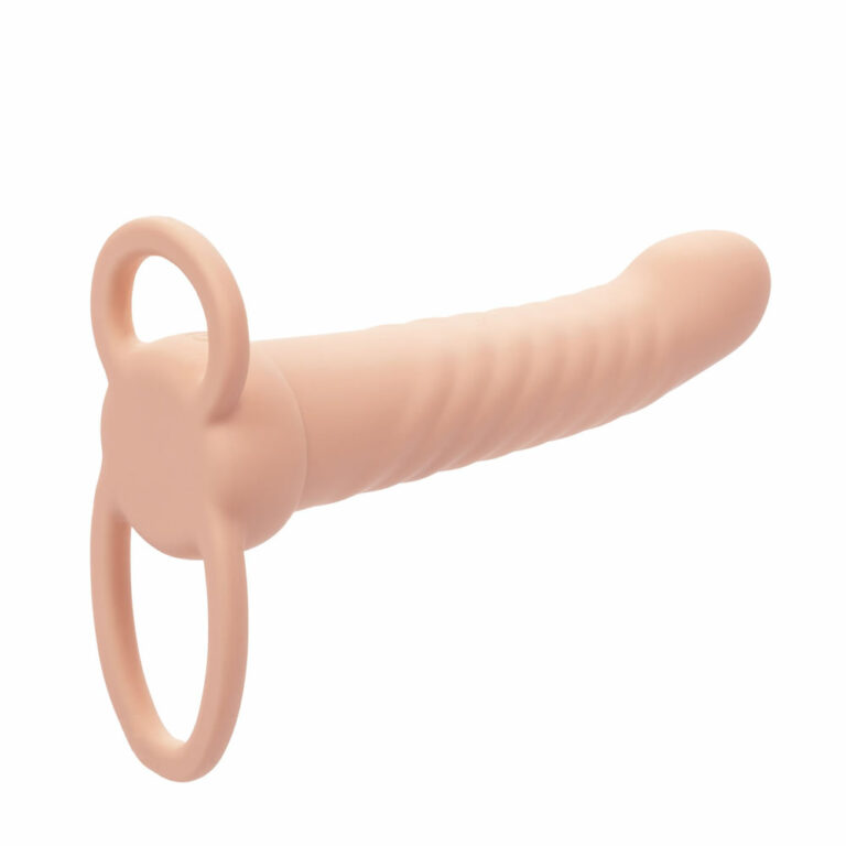 Lolita-erotic-shop-Calexotics-Performance-Maxx-rechargeable-ribbed-dual-penetrator-nude-5 Vibrator za dvojno penetracijo Performance Maxx