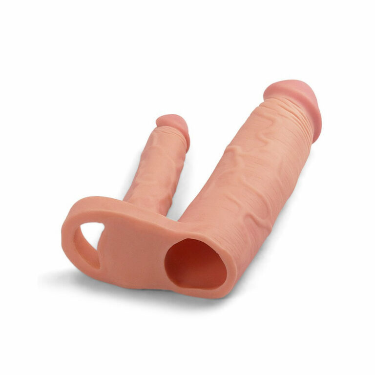 Penis podaljšek z analnim dildom Pleasure X Tender