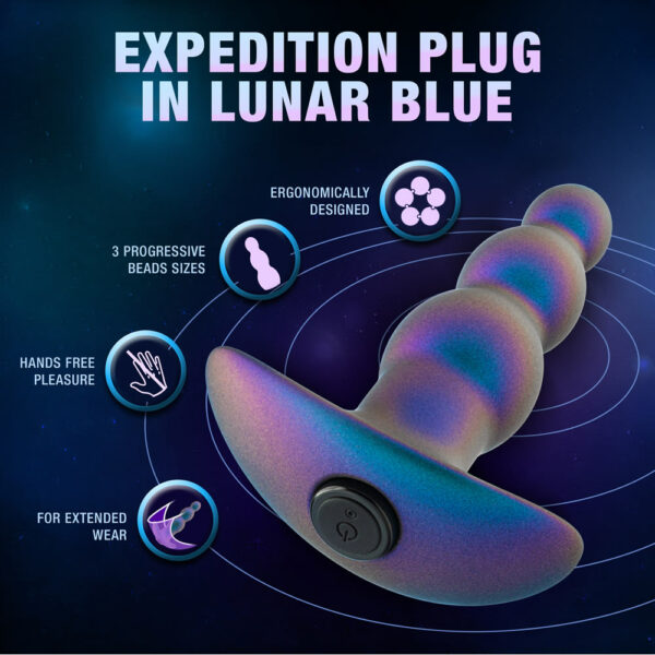 Anal Adventures Matrix Expedition plug lunar blue