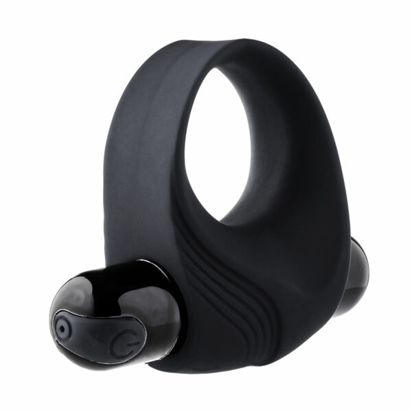 Ramrod-vibrating-c-ring-with-big-bullet-black-2 Obroček z vibracijskim nabojem Ramrod