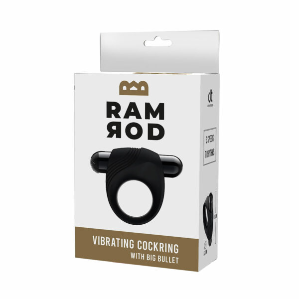 Ramrod-vibrating-c-ring-with-big-bullet-black-4 Obroček z vibracijskim nabojem Ramrod