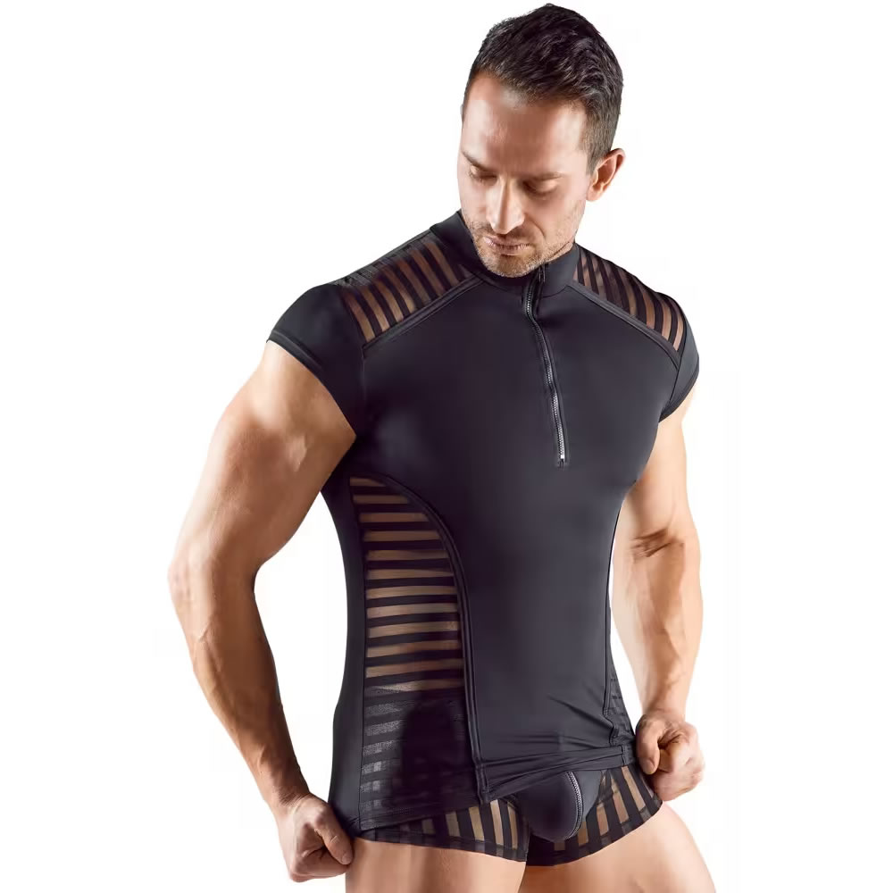 Moska-majica-21618001701-Svenjoyment-2 Moška majica s črtami Svenjoyment