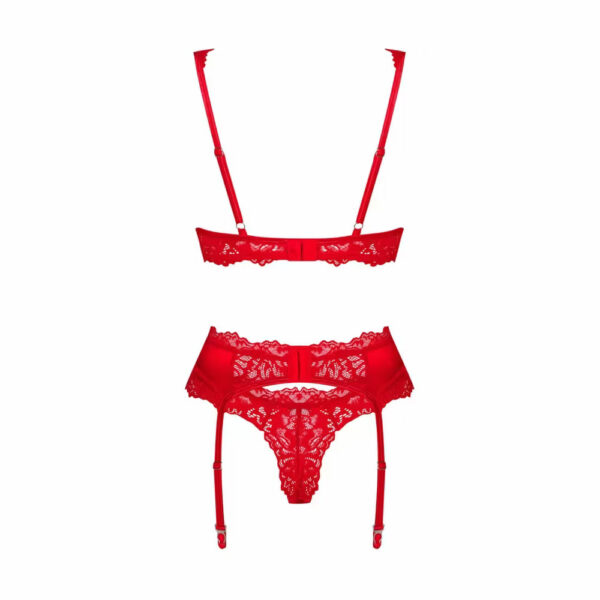 Obsessive-set-Amor-Cherris-4 Bra 90% polyamide, 10% spandex; suspender belt 95% polyester, 5% spandex, thong 90% polyamide, 10% spandex. Please note – Obsessive ha