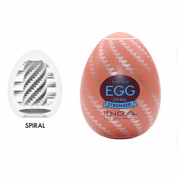 Tenga-egg-strong-hard-boiled-egg-spiral Jajček Tenga egg strong Spiral Hard boiled