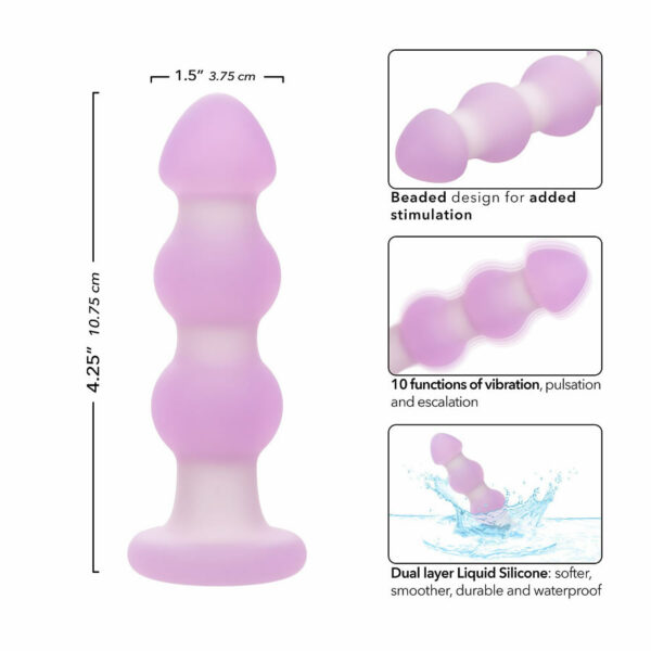 Claexotics-Lavender-haze-beaded-probe-vibrating butt-plug-4 Analni vibrator Lavender Haze Beaded Probe