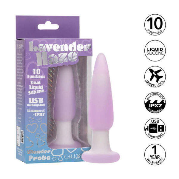 Claexotics-Lavender-haze-slender-probe-vibrating-butt-plug-5 Embalaža Slender probe