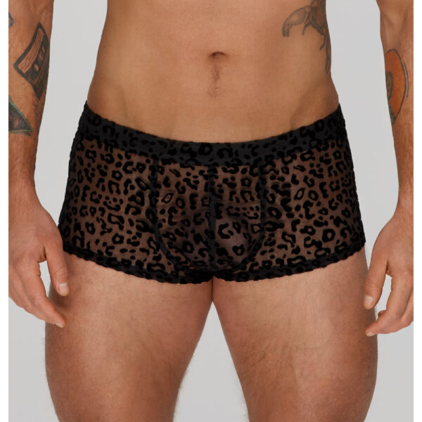 Noir Moške bokserke Leopard Flock