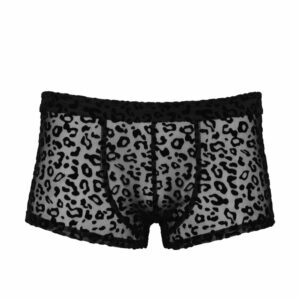 Noir Moške bokserke Leopard Flock