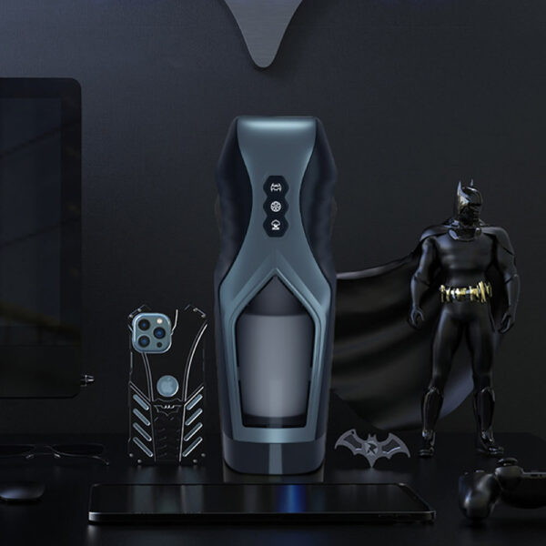 Avtomatski vibracijski masturbator s potiskanjem Batman