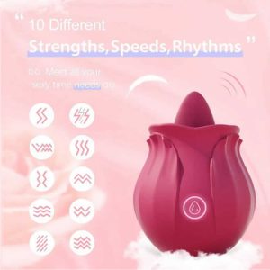 Lolita-LifeStyle-Rose-Flower-Lick-tongue-vibrator-3 Stimulator klitorisa z jezičkom Rose Flower