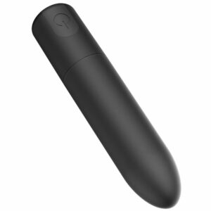 Lolita-eroti-shop-Bullet-vibrator-round-tip-black-2 Vibracijski naboj z zaobljeno konico 7f
