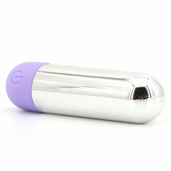 Lolita-eroti-shop-Quiet-powerful-electric-bullet-silver-3 Žepni vibrator z 10 vzorci srebrn