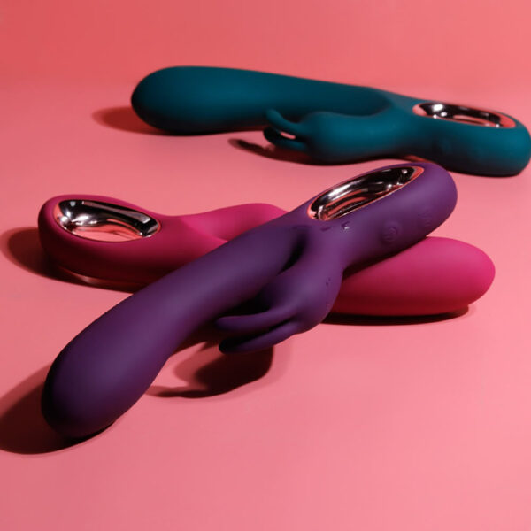 Lolita-eroti-shop-Rabbit-gentleman-vibrator-pink-2 Vibrator s stimulatorjem klitorisa Rabbit Gentleman