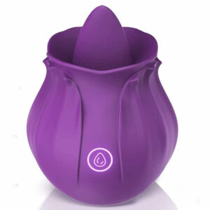Stimulator klitorisa z jezičkom Rose Flower