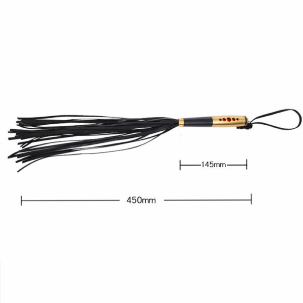 Lolita-erotic-shop-Alloy-handle-flogger-3 Bič z zlatim ročajem