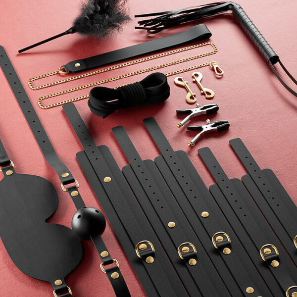 Lolita-erotic-shop-Bondage-set-Reastraint-kit-12-pcs-8346-3 12 delni BDSM komplet s torbico