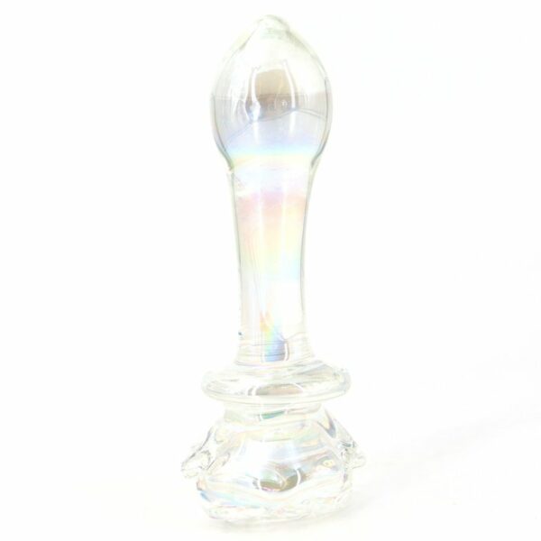 Lolita-erotic-shop-Flower-one-ball-glass-butt-plug-4 Steklen analni čep Rose Flower