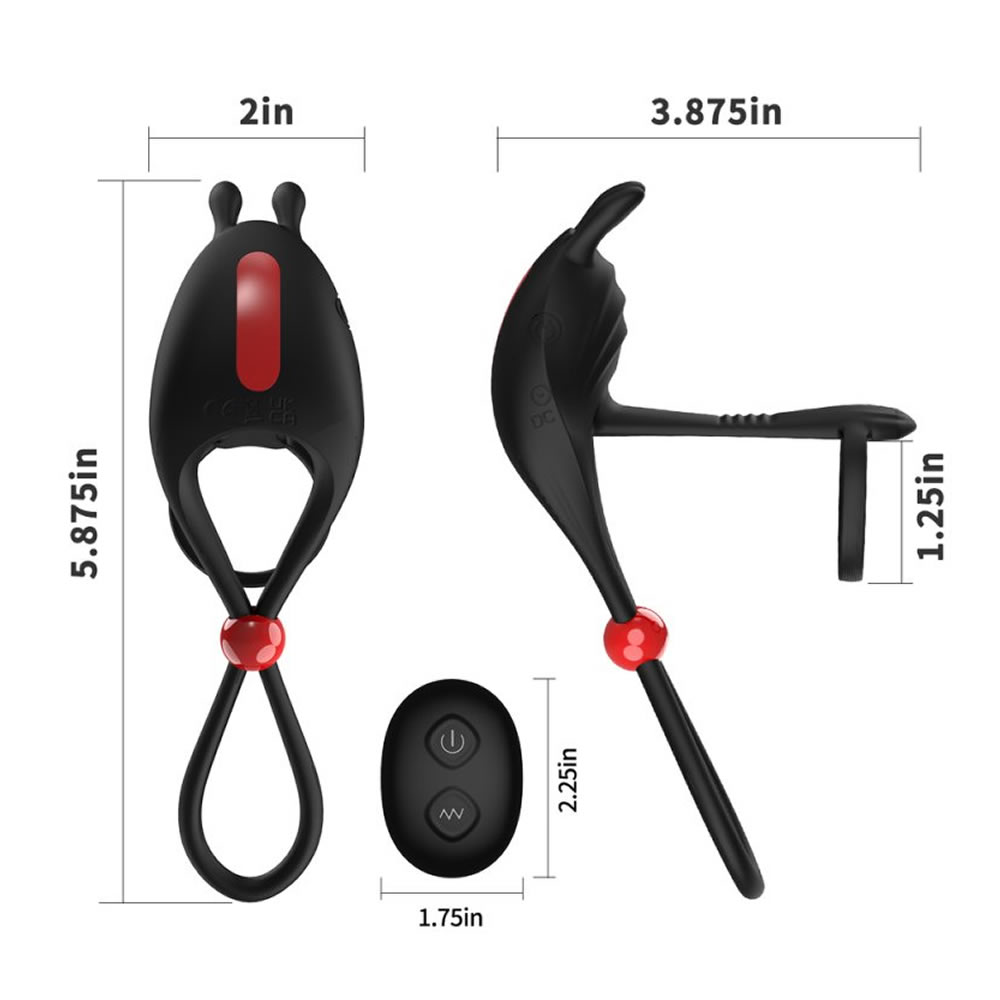 Lolita-erotic-shop-Hgod-remote-control-adjustable-c-ring-vibrator-2 Nastavljiv vibracijski obroček z daljincem Hgod