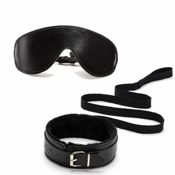 7 delni BDSM komplet Lichee črn