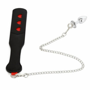 Ploščat bič s kovinskim analnim čepom