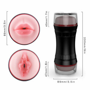 Masturbator z dvema vhodoma Polaris