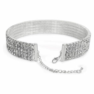 Choker - Ovratnica z diamantki